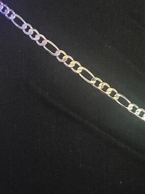 Silver 925 20 Inch 5 Mm Figaro Chain Necklace - Shiny Silver Link Chain